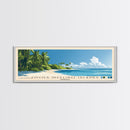 Cocos (Keeling) Islands, Australia Panoramic Beach Print, Vacation Gift, Australia Wall Art, Framed Canvas Print, Framed Beach Painting
