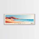 Dalia Beach, Morocco Panoramic Beach Print, Vacation Gift, Morocco Wall Art, Beach Painting, Beach Decor, Beach Painting