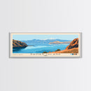 Damas Island, Chile Panoramic Print, Vacation Gift, Chile Wall Art, Beach Painting, Beach Decor, Large Wall Art, Wood Frame Art