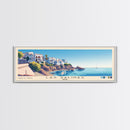 Las Salinas, Spain Panoramic Beach Print, Vacation Gift, Spain Wall Art, Beach Painting, Beach Decor, Beach Painting