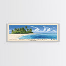 One Foot Island, Cook Islands Panoramic Beach Print, Vacation Gift, Cook Islands Wall Art, Beach Painting, Beach Decor, Beach Painting