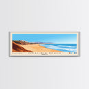 Oualidia Beach, Morocco Panoramic Beach Print, Vacation Gift, Morocco Wall Art, Framed Canvas Print, Framed Beach Painting