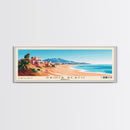 Saidia Beach, Morocco Panoramic Print, Vacation Gift, Morocco Wall Art, Beach Painting, Beach Decor, Large Wall Art, Wood Frame Art