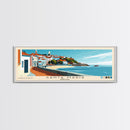 Santa Maria, Portugal Panoramic Beach Print, Vacation Gift, Portugal Wall Art, Beach Painting, Beach Decor, Beach Painting