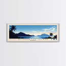Silhouette Island, Seychelles Panoramic Print, Vacation Gift, Seychelles Wall Art, Beach Painting, Beach Decor, Beach Or Lakehouse Art