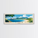 Sumbawa, Indonesia Panoramic Beach Print, Vacation Gift, Indonesia Wall Art, Beach Painting, Beach Decor, Beach Painting