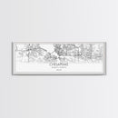Panoramic Chesapeake City Map, Virginia Art, Map Print, Minimalist Wall Art, Canvas Art, Housewarming Gift, Street Map Art, Closing Gift
