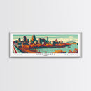 Cincinnati Ohio Panoramic Travel Poster Canvas Print