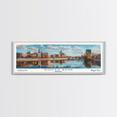 South Bend Indiana Travel Poster, Framed Canvas Print, Wall Art, Home Decor, Travel Print, Office Decor, Living Room Art, Gift Idea