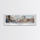 Stamford Connecticut Travel Poster, Framed Canvas Print, Wall Art, Home Decor, Travel Print, Office Decor, Living Room Art, Gift Idea