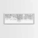 Panoramic Dallas City Map, Texas Art, Map Print, Minimalist Wall Art, Canvas Art, Housewarming Gift, Street Map Art, Closing Gift