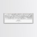 Panoramic Dublin City Map, Ireland Art, Map Print, Minimalist Wall Art, Canvas Art, Housewarming Gift, Street Map Art, Closing Gift