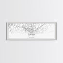 Panoramic Durham City Map, North Carolina Art, Map Print, Minimalist Wall Art, Canvas Art, Housewarming Gift, Street Map Art, Closing Gift
