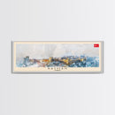 Batman Turkey Panoramic Travel Poster, Framed Canvas Print or Metal Wall Art, Travel Art, Home Decor, Panoramic Painting, Midcentury Art