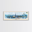 Cherkasy Ukraine Travel Art, City Art, Framed Canvas Print or Metal Wall Art, Europe Travel Poster, Panoramic Wall Art, Extra Wide Wall Art