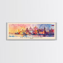 Petrozavodsk Russia Travel Print Wall Art, Panoramic City Art, Travel Art, Wall Decor, Vacation Gift, Framed Canvas Print Or Metal Art