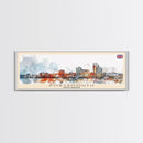 Portsmouth United Kingdom Wall Art, Panoramic Travel Poster, Panoramic Framed Canvas Print, City Wall Art, Wall Hanging Home Decor, Travel Art