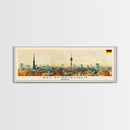 Gelsenkirchen Germany Panoramic Travel Poster, Framed Canvas Print or Metal Wall Art, Travel Art, Home Decor, Panoramic Painting, Midcentury Art