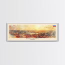 Kolding Denmark Travel Print Wall Art, Panoramic City Art, Travel Art, Wall Decor, Vacation Gift, Framed Canvas Print Or Metal Art