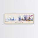 Kortrijk Belgium Travel Print Wall Art, Panoramic City Art, Travel Art, Wall Decor, Vacation Gift, Framed Canvas Print Or Metal Art