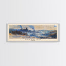 KryvyiRih Ukraine Panoramic Travel Poster, Framed Canvas Print or Metal Wall Art, Travel Art, Home Decor, Panoramic Painting, Midcentury Art