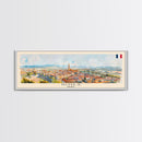 Nimes France Travel Art, City Art, Framed Canvas Print or Metal Wall Art, Europe Travel Poster, Panoramic Wall Art, Extra Wide Wall Art