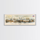 Veliky Novgorod Russia Wall Art, Panoramic Travel Poster, Panoramic Framed Canvas Print, City Wall Art, Wall Hanging Home Decor, Travel Art