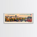 Angers France Wall Art, Panoramic Travel Poster, Panoramic Framed Canvas Print, City Wall Art, Wall Hanging Home Decor, Travel Art
