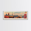 Berlin Germany Travel Print Wall Art, Panoramic City Art, Travel Art, Wall Decor, Vacation Gift, Framed Canvas Print Or Metal Art
