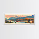 Cheboksary Russia Travel Art, City Art, Framed Canvas Print or Metal Wall Art, Europe Travel Poster, Panoramic Wall Art, Extra Wide Wall Art