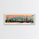 Engels Russia Panoramic Travel Poster, Framed Canvas Print or Metal Wall Art, Travel Art, Home Decor, Panoramic Painting, Midcentury Art
