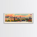 Glasgow United Kingdom Travel Art, City Art, Framed Canvas Print or Metal Wall Art, Europe Travel Poster, Panoramic Wall Art, Extra Wide Wall Art