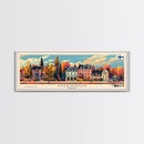 Joensuu Finland Wall Art, Panoramic Travel Poster, Panoramic Framed Canvas Print, City Wall Art, Wall Hanging Home Decor, Travel Art