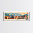 Lleida Spain Travel Print Wall Art, Panoramic City Art, Travel Art, Wall Decor, Vacation Gift, Framed Canvas Print Or Metal Art