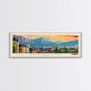 Magnitogorsk Russia Travel Print Wall Art, Panoramic City Art, Travel Art, Wall Decor, Vacation Gift, Framed Canvas Print Or Metal Art