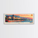 Santander Spain Travel Print Wall Art, Panoramic City Art, Travel Art, Wall Decor, Vacation Gift, Framed Canvas Print Or Metal Art