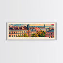 Szeged Hungary Travel Art, City Art, Framed Canvas Print or Metal Wall Art, Europe Travel Poster, Panoramic Wall Art, Extra Wide Wall Art