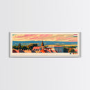 Szolnok Hungary Wall Art, Panoramic Travel Poster, Panoramic Framed Canvas Print, City Wall Art, Wall Hanging Home Decor, Travel Art