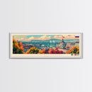 Vladivostok Russia Travel Print Wall Art, Panoramic City Art, Travel Art, Wall Decor, Vacation Gift, Framed Canvas Print Or Metal Art