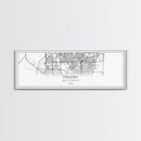 Panoramic Hialeah City Map, Florida Art, Map Print, Minimalist Wall Art, Canvas Art, Housewarming Gift, Street Map Art, Closing Gift