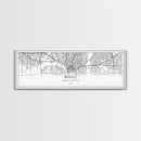 Panoramic Irving City Map, Texas Art, Map Print, Minimalist Wall Art, Canvas Art, Housewarming Gift, Street Map Art, Closing Gift