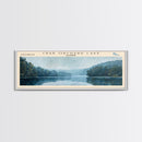 Cormorant Lake Framed Canvas Print, Lake House Decor, Panoramic Wide Art, Travel Poster, Rustic Lake Painting, Home Decor