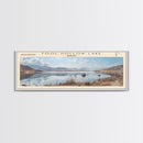Fool Hollow Lake Arizona Framed Canvas Print, Panoramic Lake House Decor, Wall Art, Travel Poster, Majestic Lake Painting, Nature Art