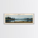 Lake Dunmore Vermont Framed Canvas Print, Lake House Decor, Panoramic Wall Art, Travel Poster, Stunning Landscape Painting, Home Art