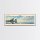 Lake Kissimmee Florida Framed Canvas Print, Lake House Decor, Panoramic Wall Art, Travel Poster, Scenic Lake Painting, Nature Art