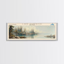 Lake Superior Framed Canvas Print, Lake House Decor, Panoramic Wall Art, Travel Poster, Beautiful Landscape Painting, Modern Art
