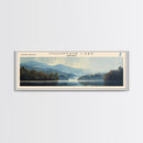 North Trout Lake Utah Framed Canvas Print, Lake House Decor, Panoramic Wall Art, Travel Poster, Landscape Painting, Bedroom Decor