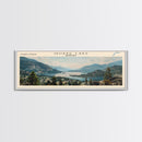 Quake Lake Montana Framed Canvas Print, Lake House Decor, Panoramic Wall Art, Travel Poster, Beautiful Landscape Painting, Bedroom Decor