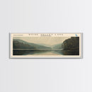 Seneca Lake New York Panoramic Framed Canvas Print, Lake House Decor, Wall Art, Travel Poster, Serene Lake Scene, Bedroom Decor