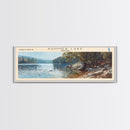 Tenaya Lake California Panoramic Wall Art, Framed Canvas Print, Lake House Decor, Travel Poster, Serene Landscape, Bedroom Decor, Home Decor